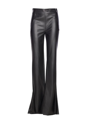 Aniye By faux-leather side-zip trousers - Black