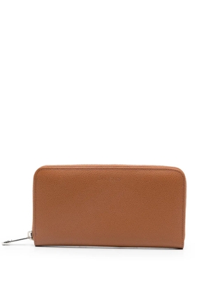 Doucal's leather continental wallet - Brown