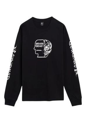 Brain Dead Skull Mech long-sleeves T-shirt - Black