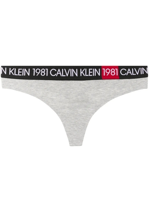 Calvin Klein Underwear 1981 thong - Grey