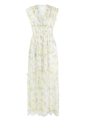Philosophy Di Lorenzo Serafini floral-print flared dress - White