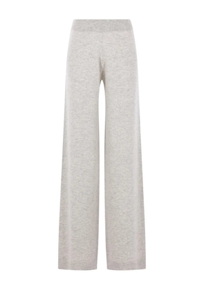 Allude elasticated knit trousers - Grey
