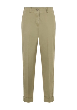 Peserico turn-up hem trousers - Green