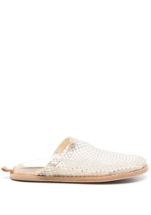 Forte Forte rhinestone-embellished slippers - Neutrals