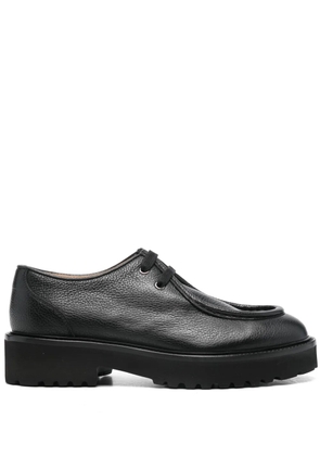 Doucal's pebbled-texture leather loafers - Black