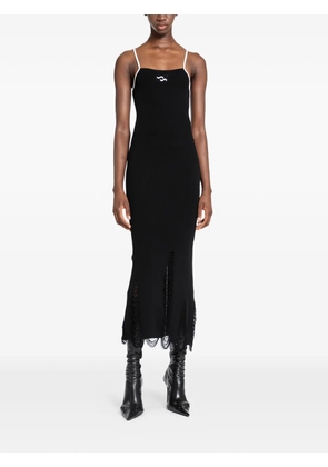 Ssheena frayed kanotta dress - Black