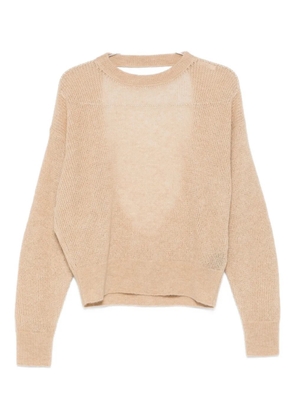 Haikure open-back sweater - Neutrals