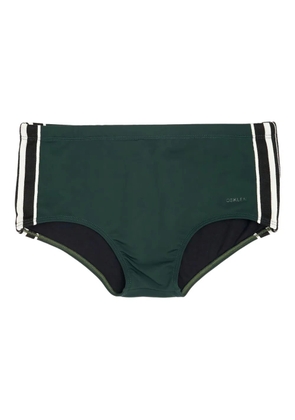 Osklen stripe-detail swim briefs - Green
