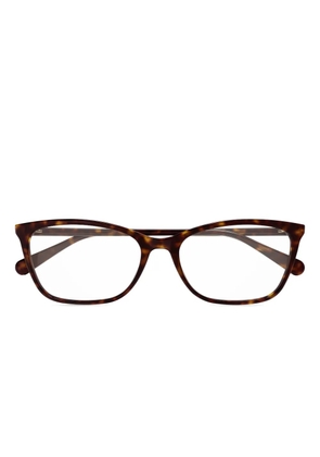 Gucci Eyewear rectangle-frame glasses - Brown