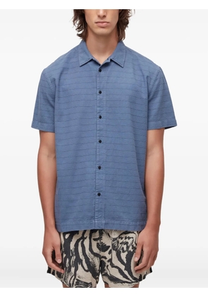 Osklen striped short-sleeve shirt - Blue