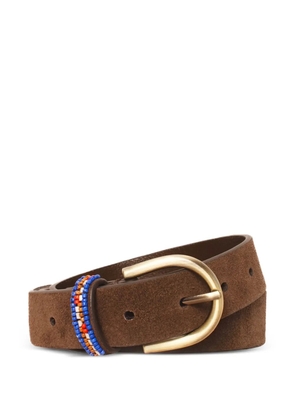 Xirena beaded buckle belt - Brown
