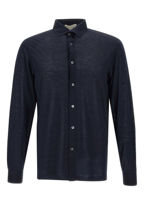 Filippo De Laurentiis button long-sleeve shirt - Blue
