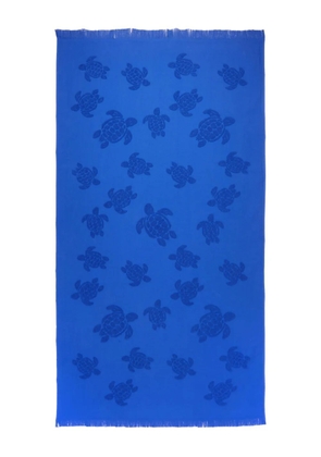 Vilebrequin Turtles Jacquard beach towel - Blue