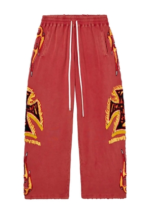 Vale La Flare drawstring track pants - Red