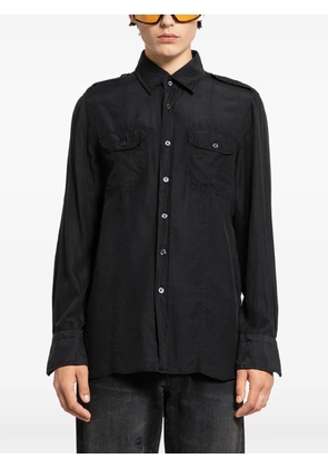TOM FORD flap-pocket shirt - Black