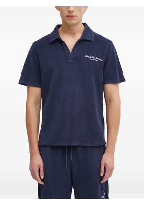 Sporty & Rich Hotel Eden Roc short-sleeve polo shirt - Blue