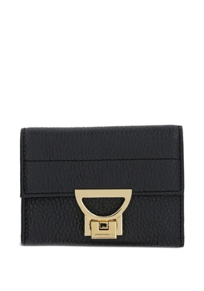 Coccinelle logo plaque wallet - Black