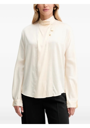 Forte Forte tassel mock-neck blouse - Neutrals