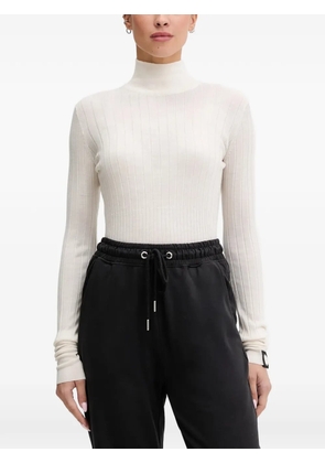 Colmar turtleneck ribbed sweater - Neutrals