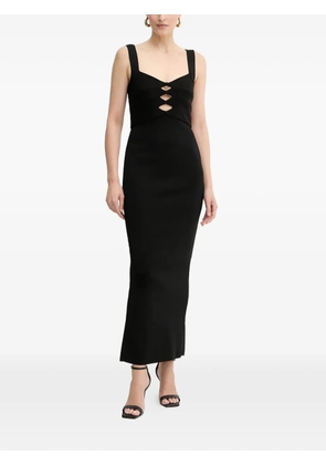 Hervé Léger Alessia cutout strap maxi dress - Black