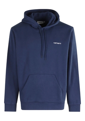 Carhartt WIP logo-detail hooded sweatshirt - Blue