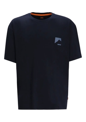 BOSS mountain-print T-shirt - Black