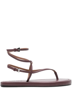 Paris Texas hydra strappy flat sandals - Red