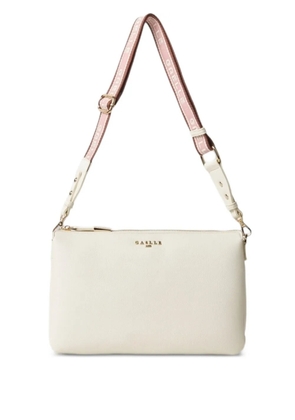 Gaelle logo-strap shoulder bag - Neutrals