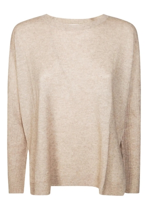 absolut cashmere Cecilia ribbed-sleeve sweater - Neutrals