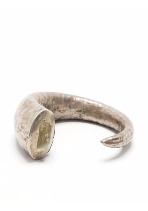Parts of Four Giant Horn bracelet - Silver