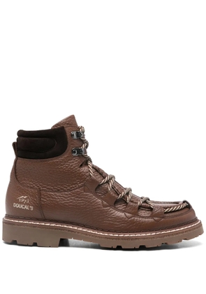 Doucal's lace-up boots - Brown