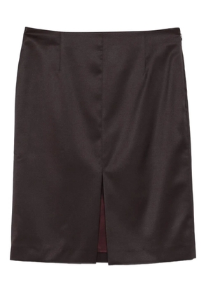OUR LEGACY slit knee siren skirt - Purple
