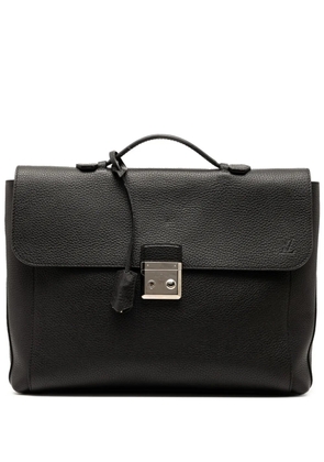 Louis Vuitton Pre-Owned 2015 Taurillon Serviette Dorian Briefcase business bag - Black