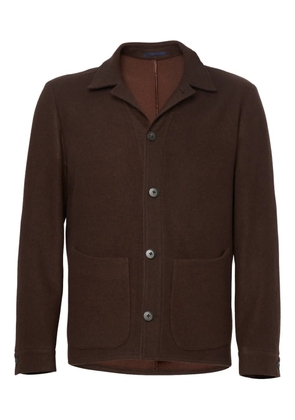 FRANZESE COLLECTION wool overshirt - Brown