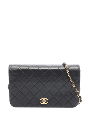 CHANEL Pre-Owned 1997-1999 Medium Quilted Lambskin Full Flap crossbody bag - Black