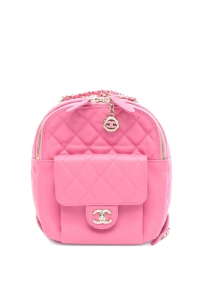 CHANEL Pre-Owned 2019 matelasse quilted backpack mini bag - Pink