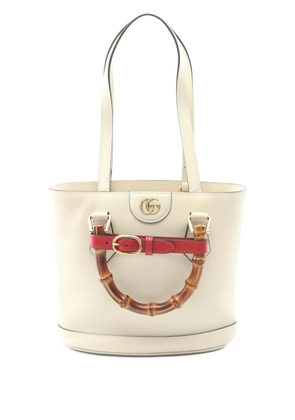 Gucci Pre-Owned 2010s small Diana Bamboo leather tote bag - Neutrals