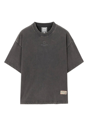Wooyoungmi front square embroidered T-shirt - Grey