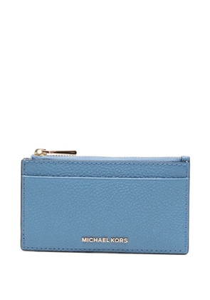 Michael Kors zip card wallet - Blue