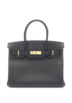 Hermès Pre-Owned 2017 30 Birkin leather handbag - Black
