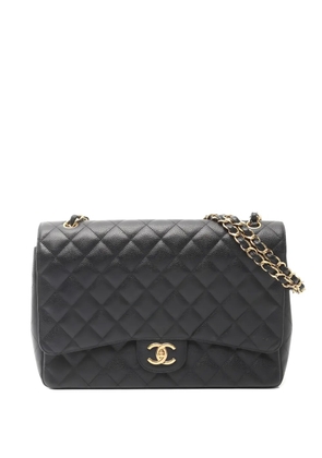 CHANEL Pre-Owned 2011 maxi Double Flap shoulder bag - Black