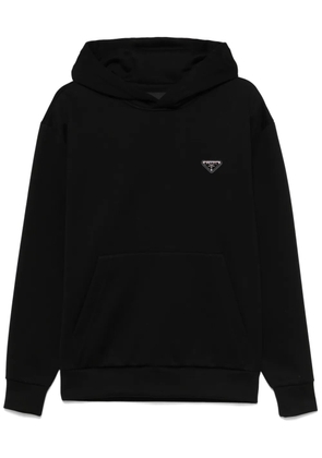 Prada triangle-logo hoodie - Black