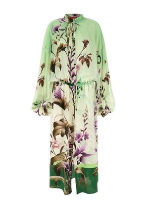 F.R.S For Restless Sleepers Cenide ruffled floral-print maxi dress - Green