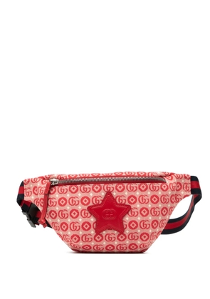 Gucci Pre-Owned 2016-2025 Kids GG Supreme Stars Web belt bag - Red