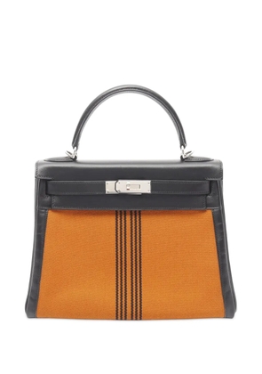 Hermès Pre-Owned 2006 Toile Box Calf Kelly II Sellier 28 handbag - Black