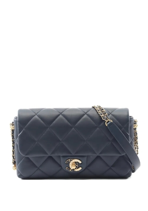 CHANEL Pre-Owned 2020s Chanel 19 Matelasse shoulder bag - Blue