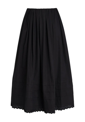 Faithfull the Brand Ruth broderie-anglaise midi skirt - Black