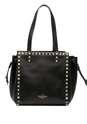 Valentino Garavani Pre-Owned 2000-2017 Leather Rockstud Drawstring tote bag - Black