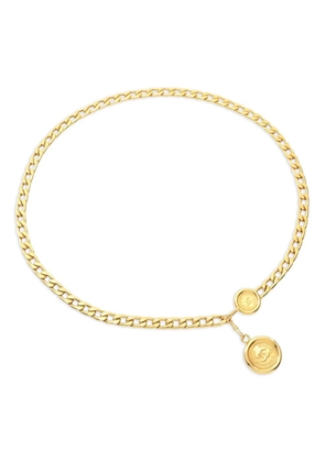 CHANEL Pre-Owned 1986-1988 medal-detail chain belt - Gold