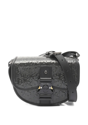 Christian Dior Pre-Owned 2010s Gallop embossed-monogram shoulder bag - Black